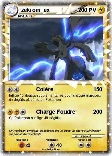 Pokemon zekrom  ex