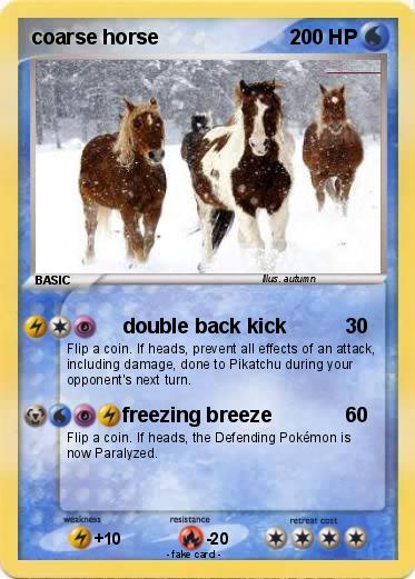 Pokemon coarse horse