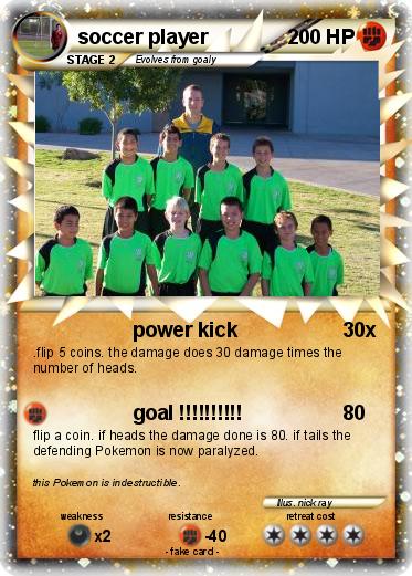 Pokemon soccer player