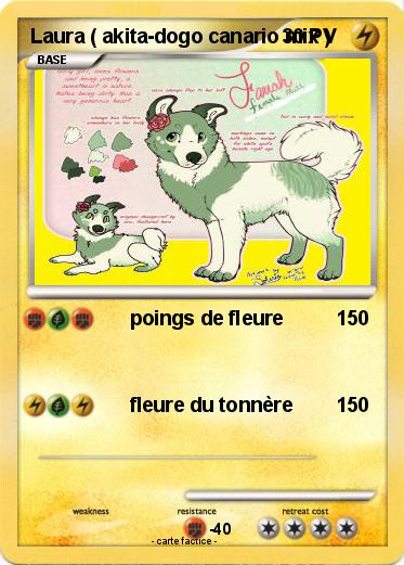 Pokemon Laura ( akita-dogo canario mix )