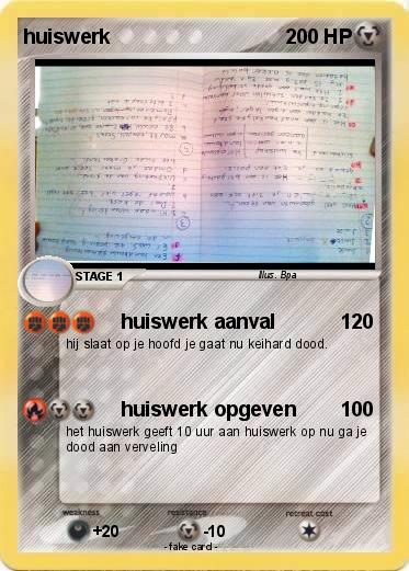 Pokemon huiswerk