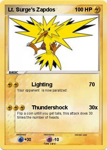 Pokemon Lt. Surge's Zapdos
