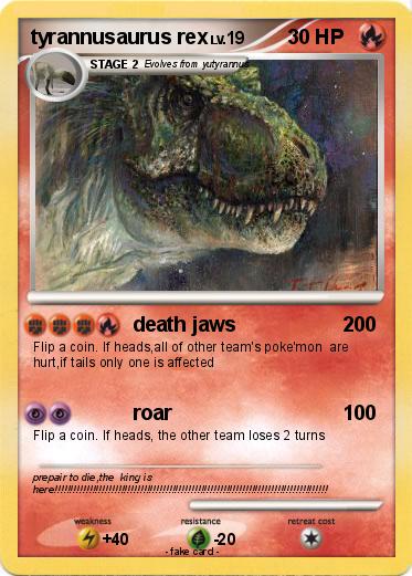 Pokemon tyrannusaurus rex
