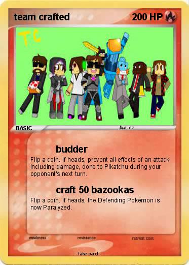 Pokemon team crafted