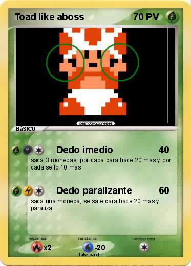 Pokemon Toad like aboss