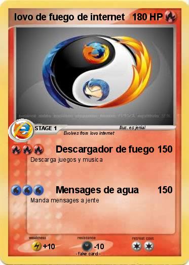Pokemon lovo de fuego de internet