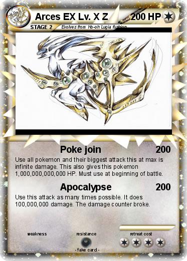 Pokemon Arces EX Lv. X Z