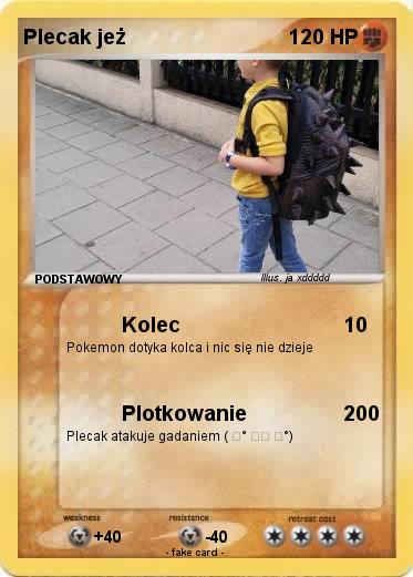 Pokemon Plecak jeż