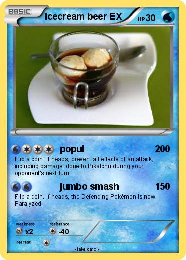 Pokemon icecream beer EX