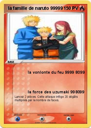 Pokemon  la famille de naruto 99999 