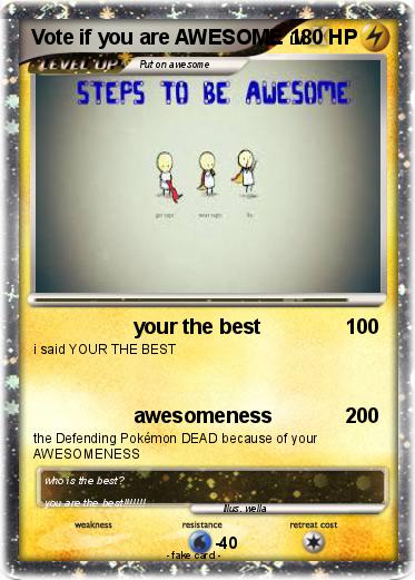 Pokemon Vote if you are AWESOME