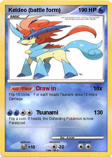 Pokemon Keldeo (battle form)