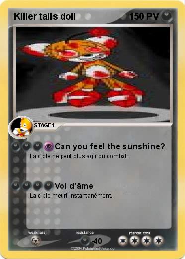 Pokemon Killer tails doll