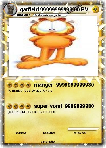 Pokemon garfield 999999999999