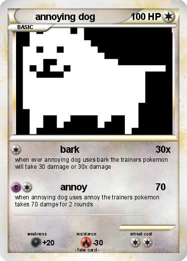 Pokemon annoying dog