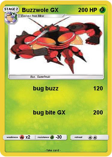 Pokemon Buzzwole GX