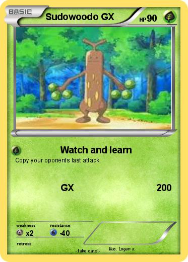 Pokemon Sudowoodo GX