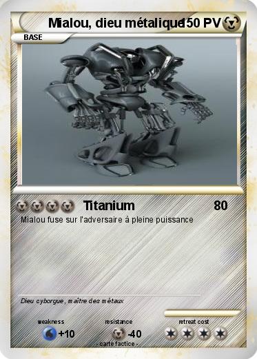 Pokemon Mialou, dieu métalique