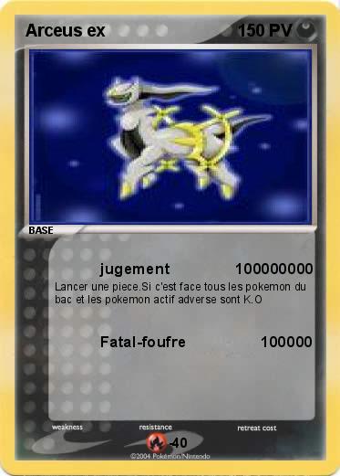 Pokemon Arceus ex