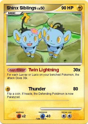 Pokemon Shinx Siblings
