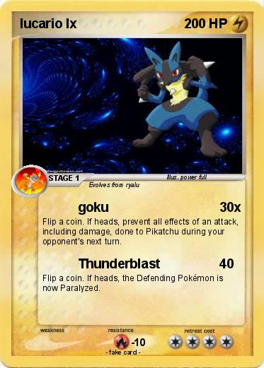 Pokemon lucario lx