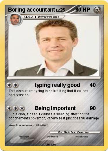 Pokemon Boring accountant