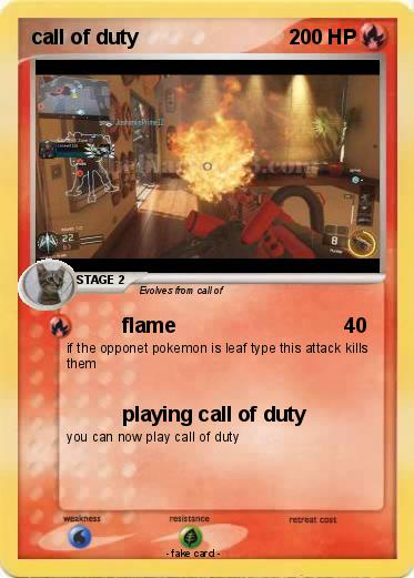 Pokemon call of duty