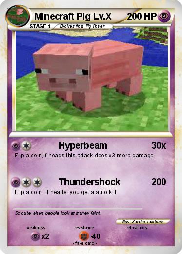 Pokemon Minecraft Pig Lv.X
