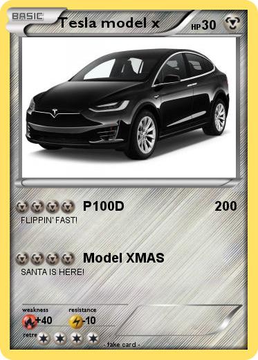 Pokemon Tesla model x
