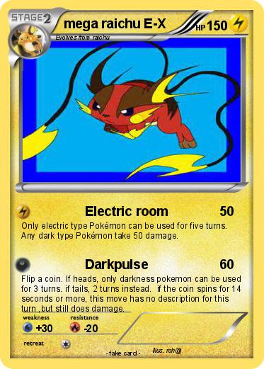 Pokemon mega raichu E-X