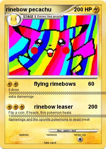 Pokemon rinebow pecachu