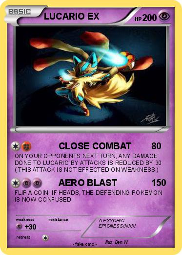 Pokemon LUCARIO EX