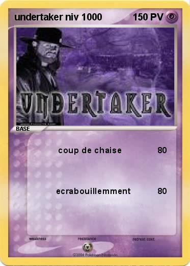 Pokemon undertaker niv 1000