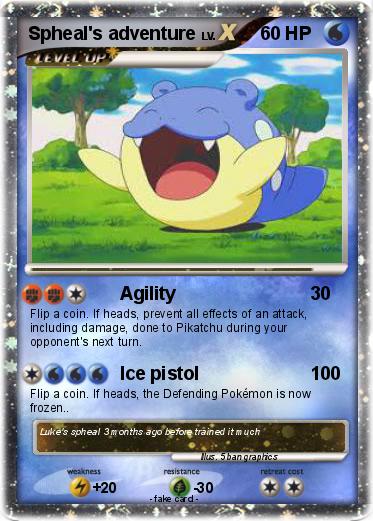 Pokemon Spheal's adventure