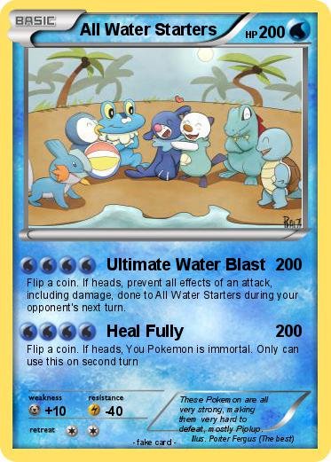 Pokemon All Water Starters