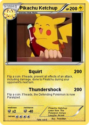 Pokemon Pikachu Ketchup