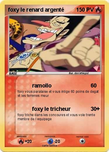 Pokemon foxy le renard argenté