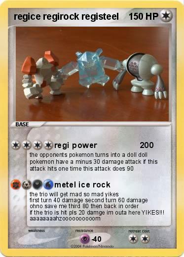Pokemon regice regirock registeel