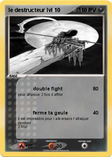 Pokemon le destructeur lvl 10