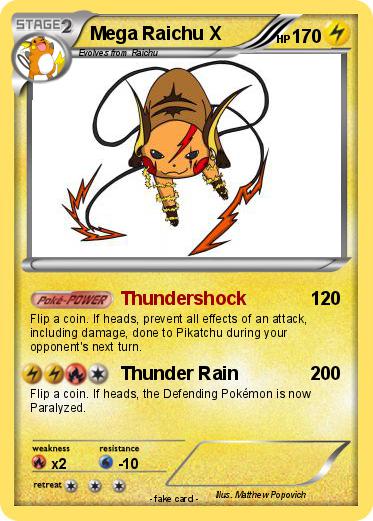 Pokemon Mega Raichu X