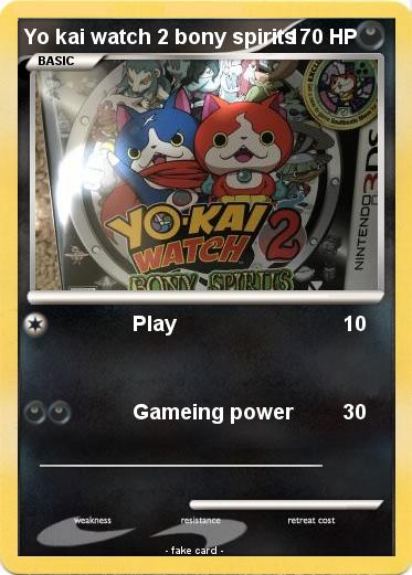 Pokemon Yo kai watch 2 bony spirits