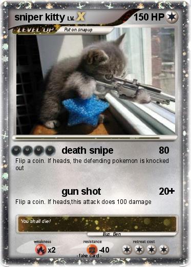 Pokemon sniper kitty