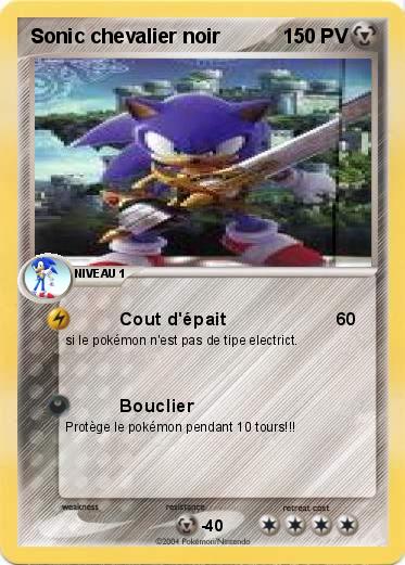 Pokemon Sonic chevalier noir