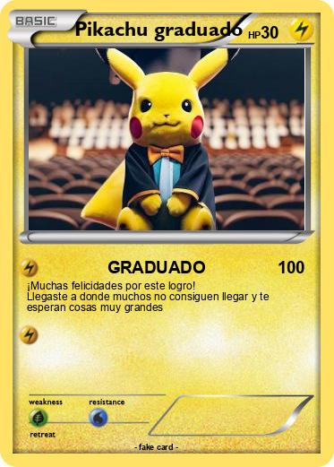 Pokemon Pikachu graduado