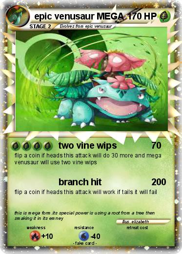Pokemon epic venusaur MEGA