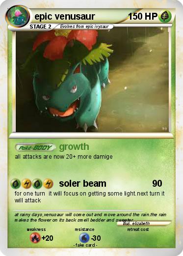Pokemon epic venusaur
