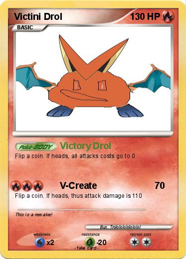 Pokemon Victini Drol
