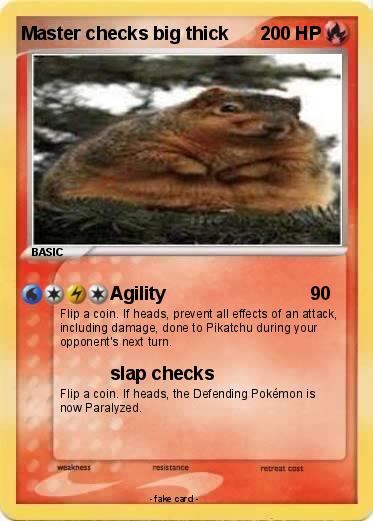 Pokemon Master checks big thick