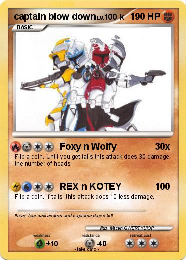 Pokemon captain blow down