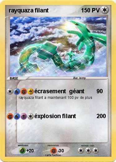 Pokemon rayquaza filant